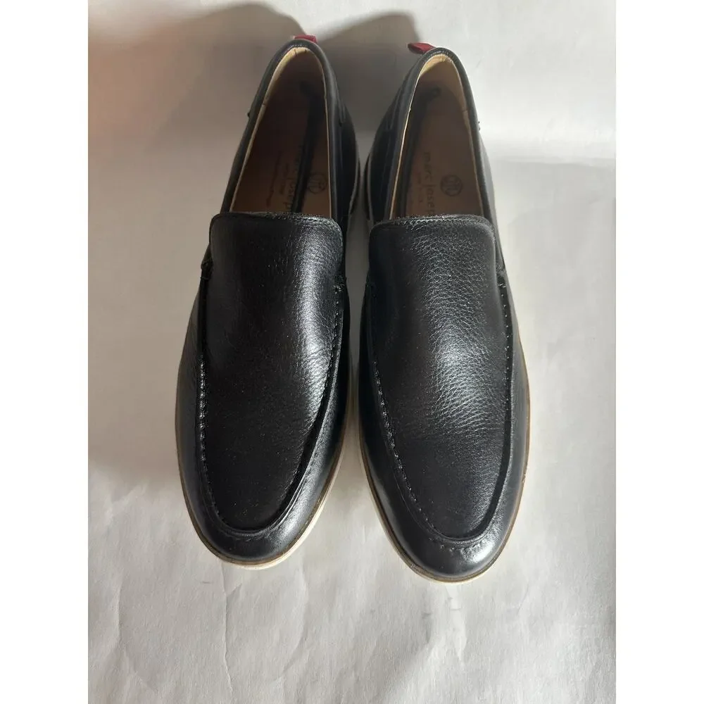 MARC JOSEPH NEW YORK Men's Black Leather Slip On Loafer 11.5 Casual Dressy